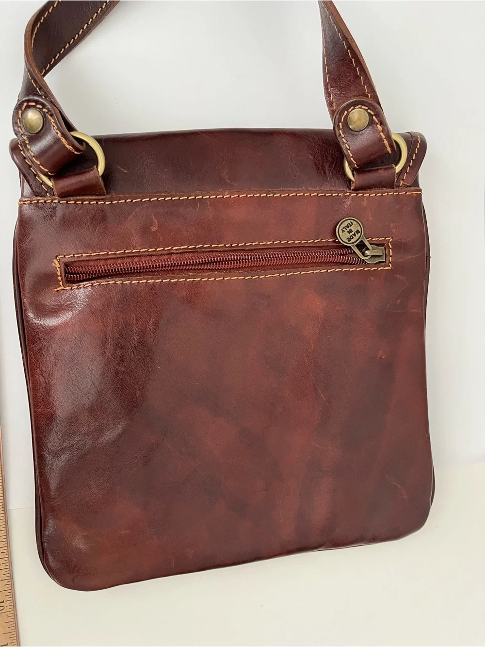 Genuine Leather Crossbody Bag Vintage Messenger Purse
